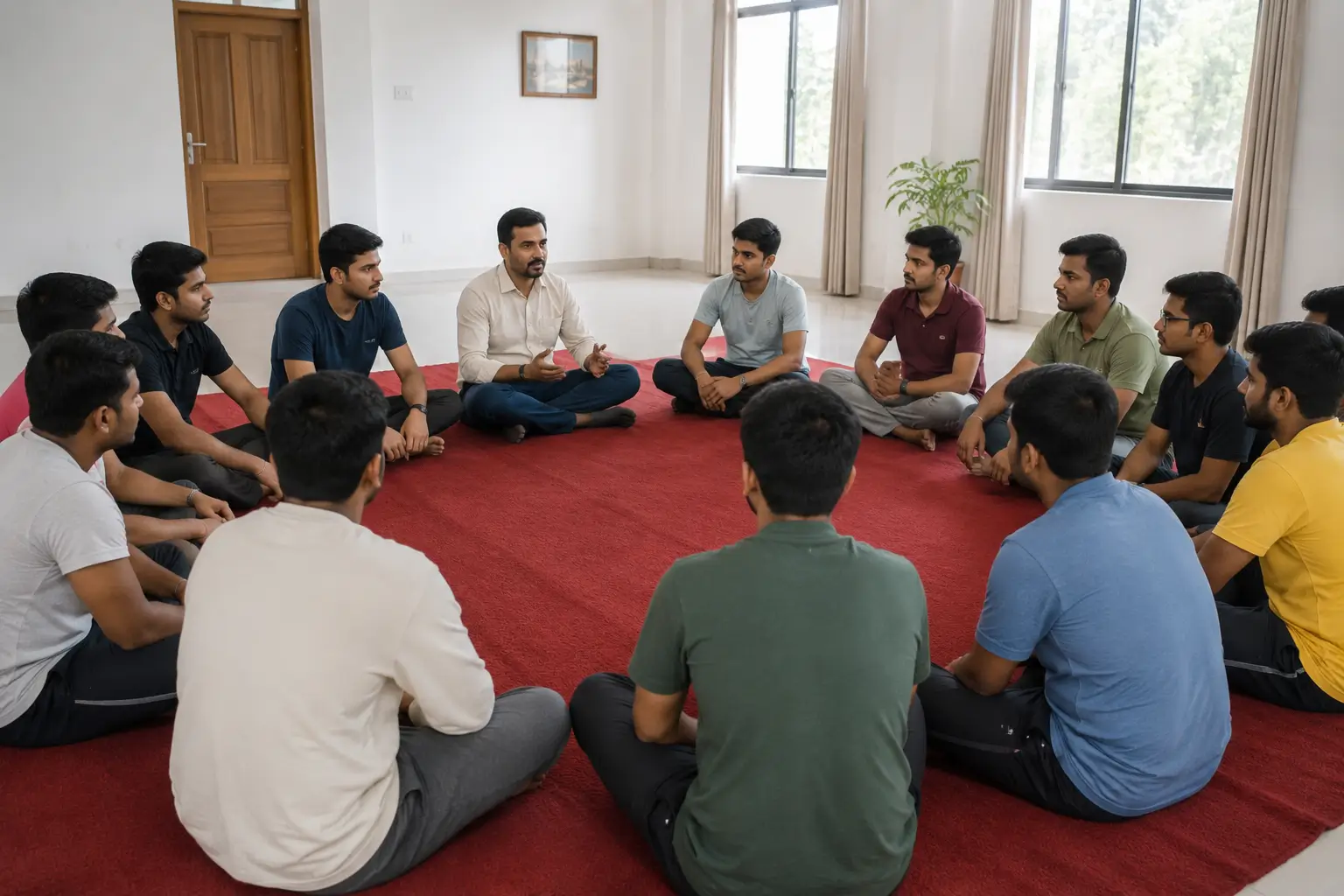 Group session at Safal Jiven Jyoti